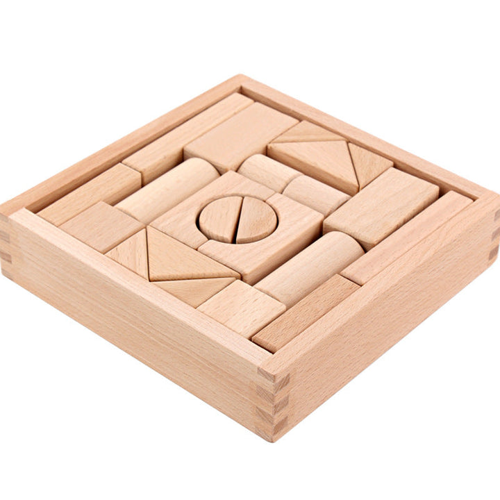Wooden Building Blocks for Creative Castle Building