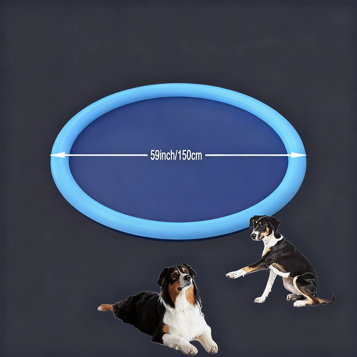 Dog Splash Pad Mat for Easy Backyard Cooling Water Play