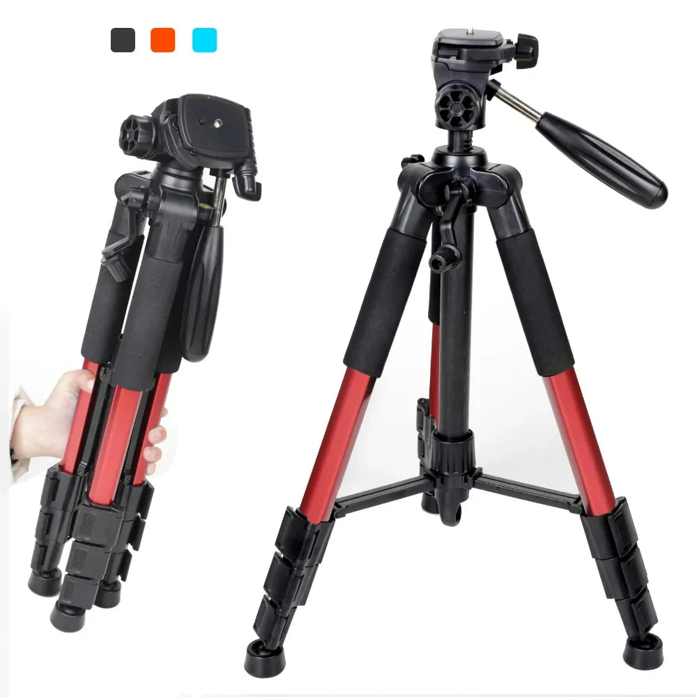 Aluminum Camera Tripod with Pan Head for DSLR Travel