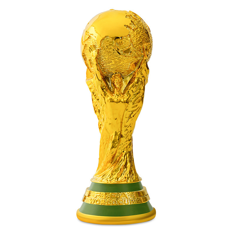 World Cup Trophy Ornament – Gold Football Fan Decor