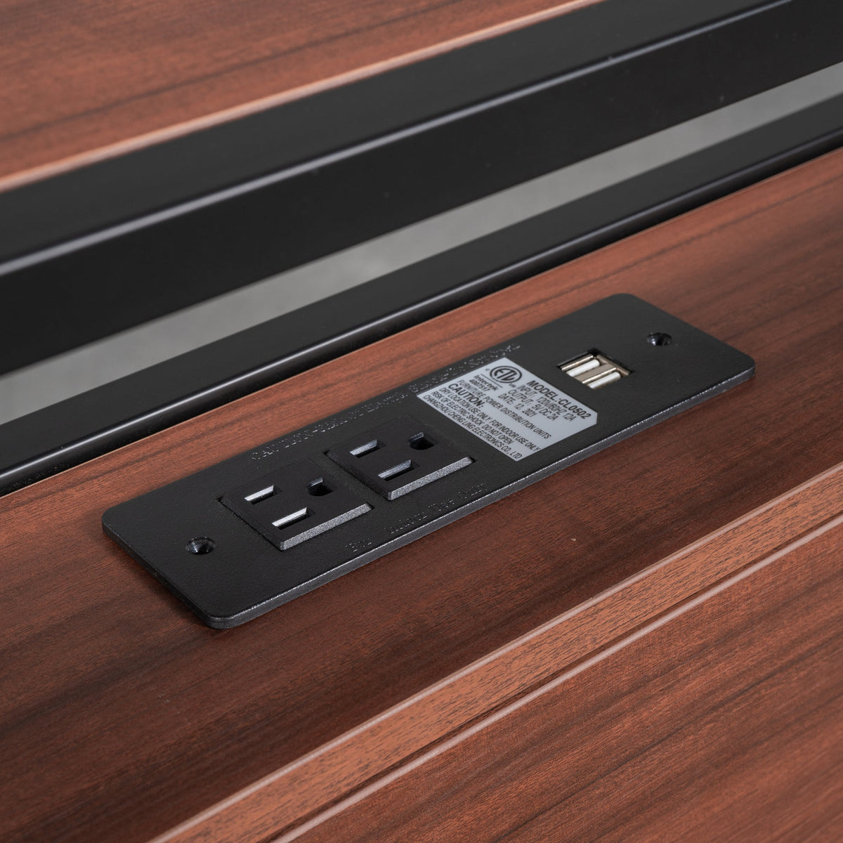 Queen Platform Bed Frame with USB Ports and Trundle