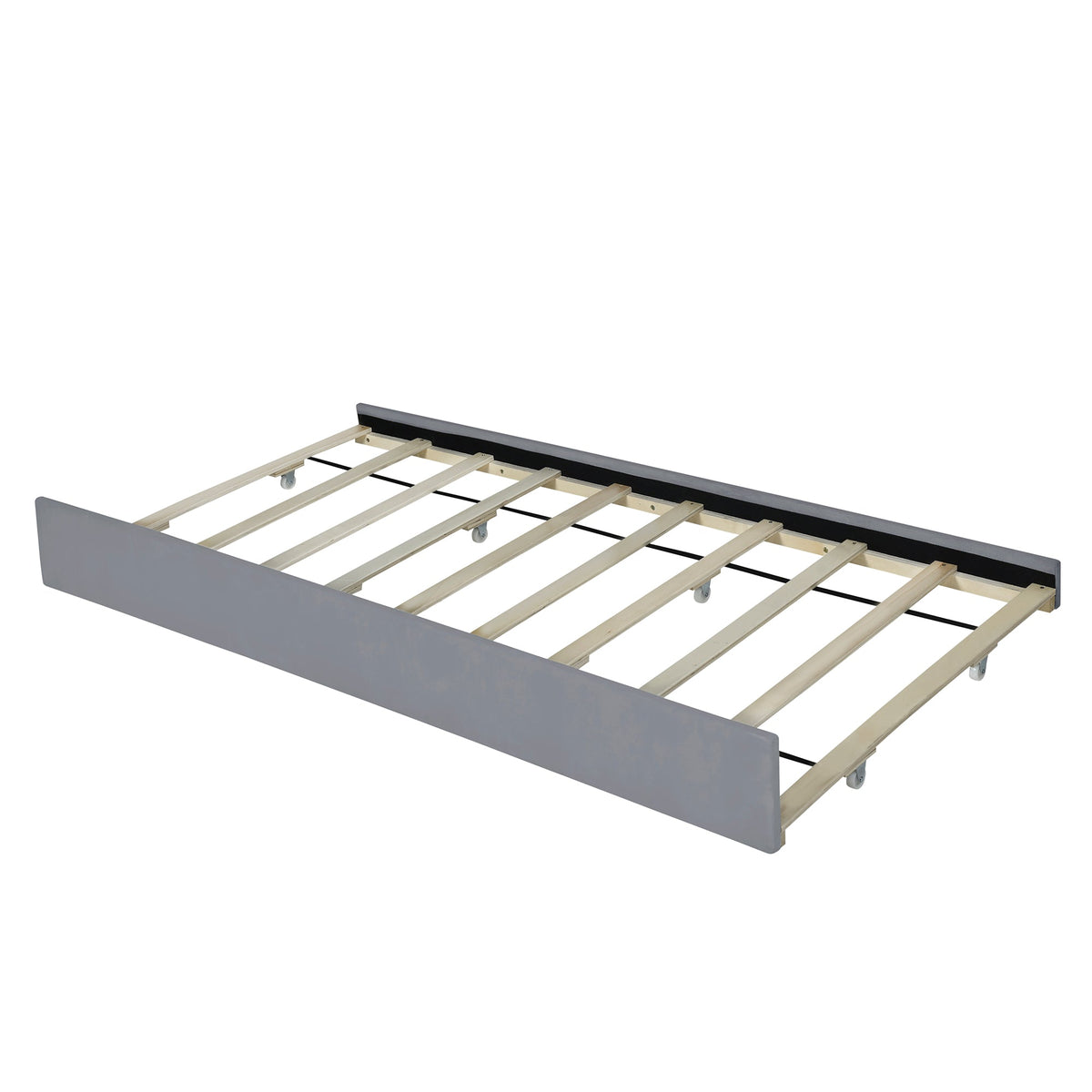 Queen Platform Bed with Drawers and Twin XL Trundle