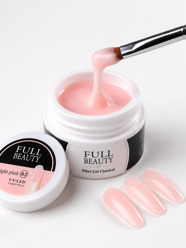 Quick Build Fiber Gel for Nail Extensions & Repair — 15ml