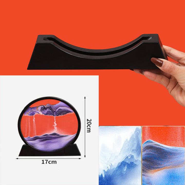 3D Sand Painting Decor for Calm Moving Landscapes