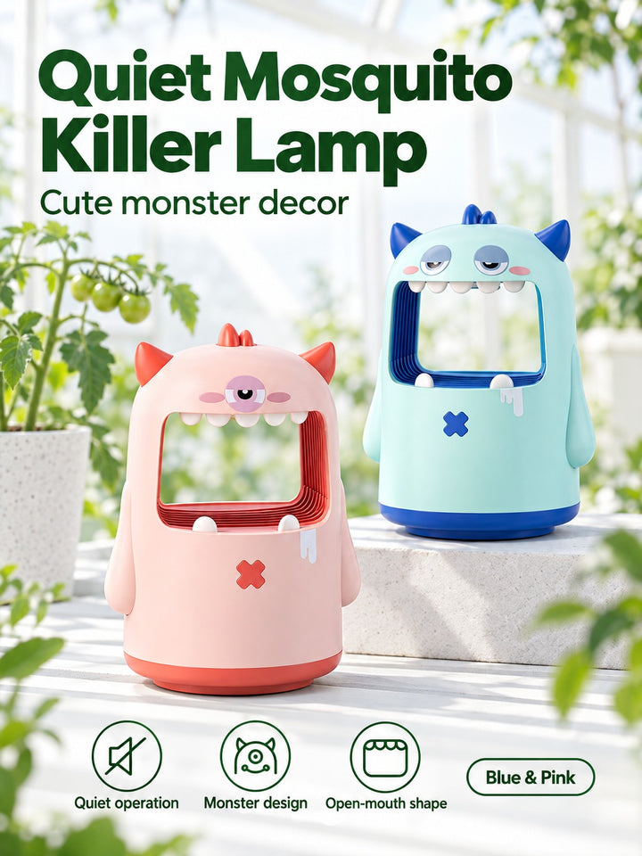 Quiet Mosquito Killer Lamp, Cute Monster Bedroom Decor