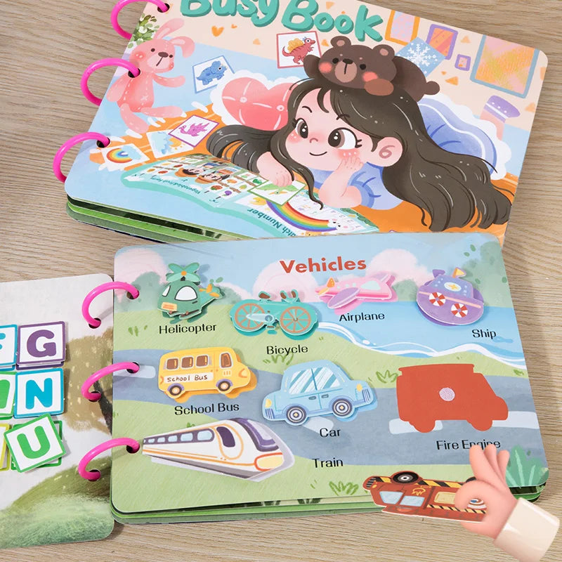 Quiet Sticker Book for Toddler Learning and Travel