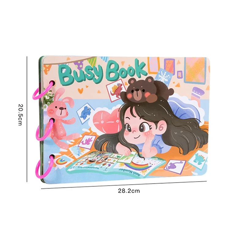Quiet Sticker Book for Toddler Learning and Travel