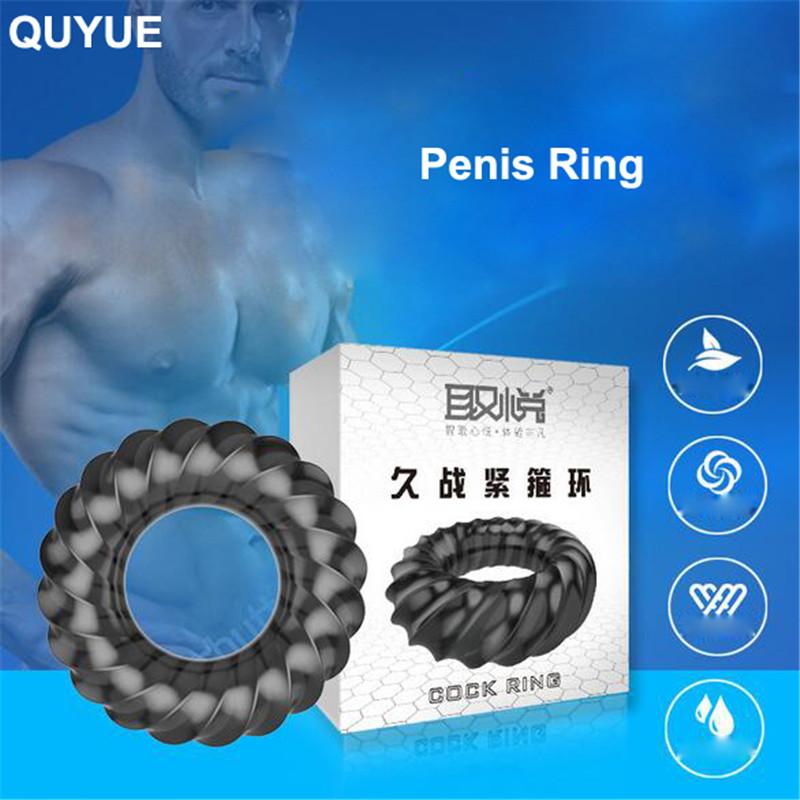 TPE Cock Ring for Ejaculation Delay and Textured Stimulation