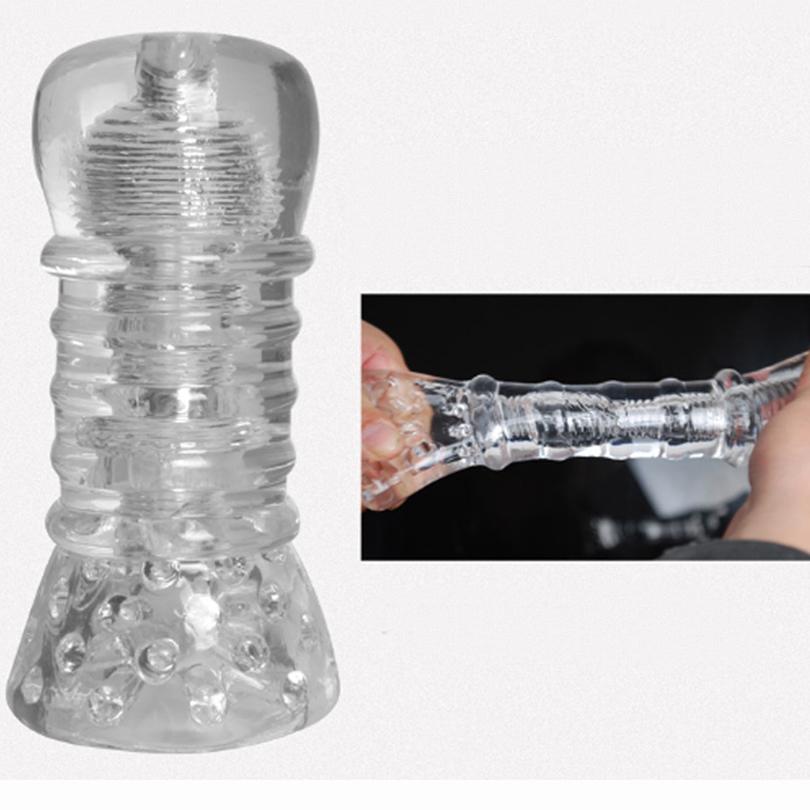 Textured Silicone Male Masturbator Cup for Private Play
