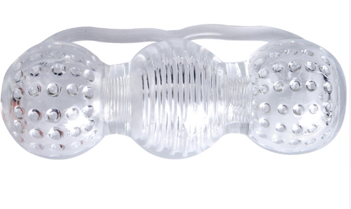 Transparent Silicone Male Stroker Sleeve for Textured Relief
