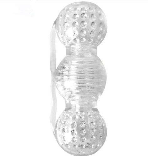 Transparent Silicone Male Stroker Sleeve for Textured Relief