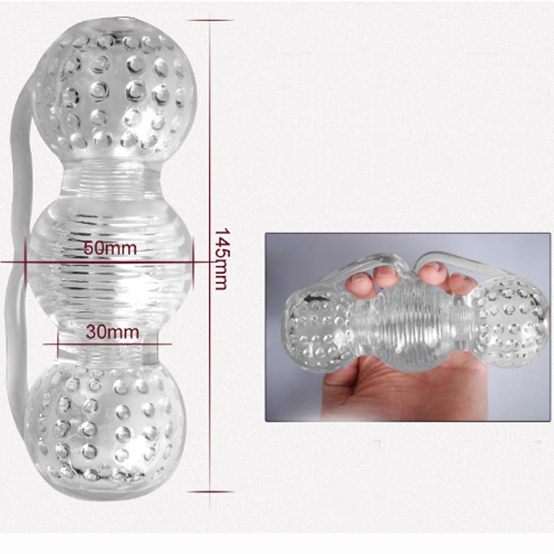 Transparent Silicone Male Stroker Sleeve for Textured Relief