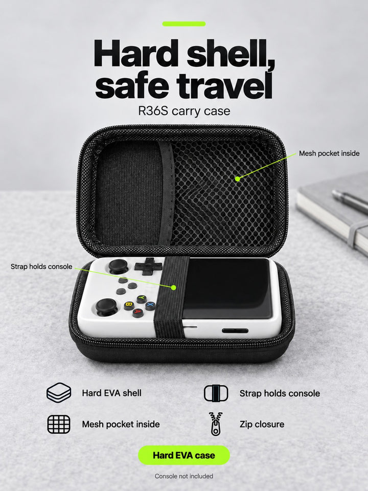 R36S Hard Shell Carry Case - Protects Your Handheld