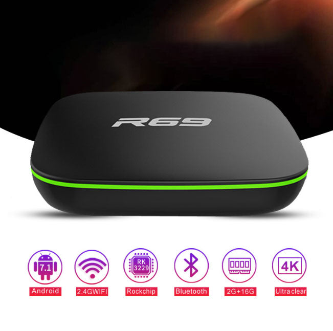 Android 7.1 Smart TV Box with 4K H.265 Decoding Player