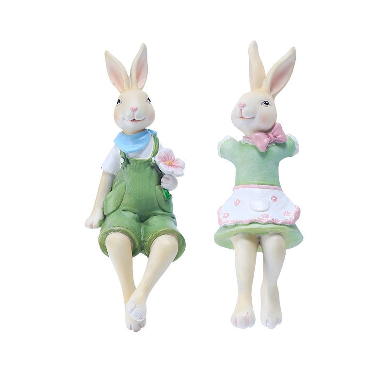 Rabbit Pot Decorations for Whimsical Garden Display