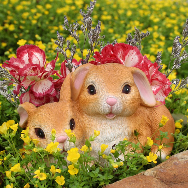 Rabbit Flowerpot Decor for Whimsical Garden Displays