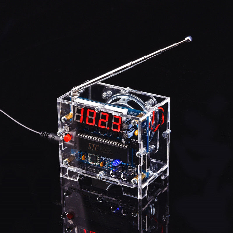 DIY TEA5767 Digital FM Radio Kit with Red LED Display