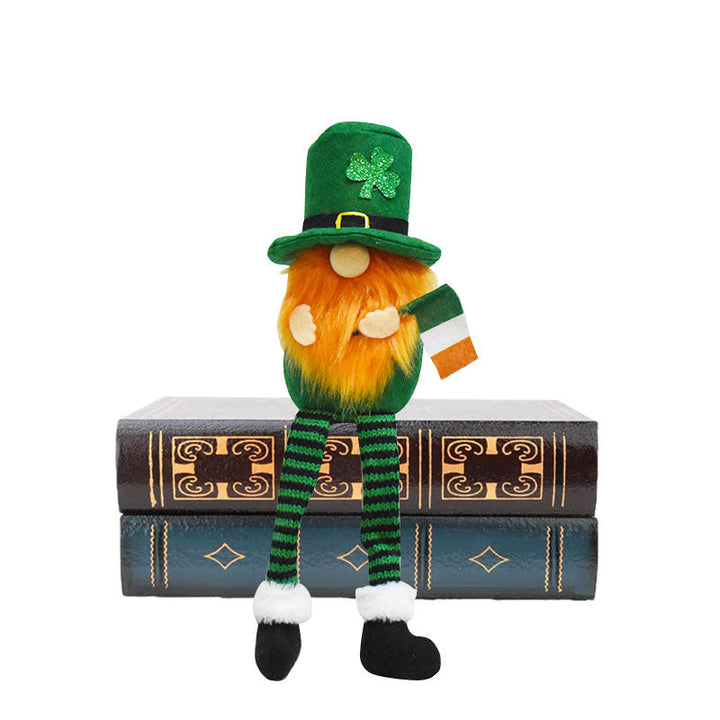 St. Patrick's Day Gnome Trio for Cheerful Shelves