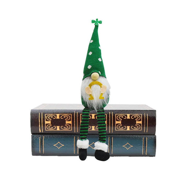 St. Patrick's Day Gnome Trio for Cheerful Shelves