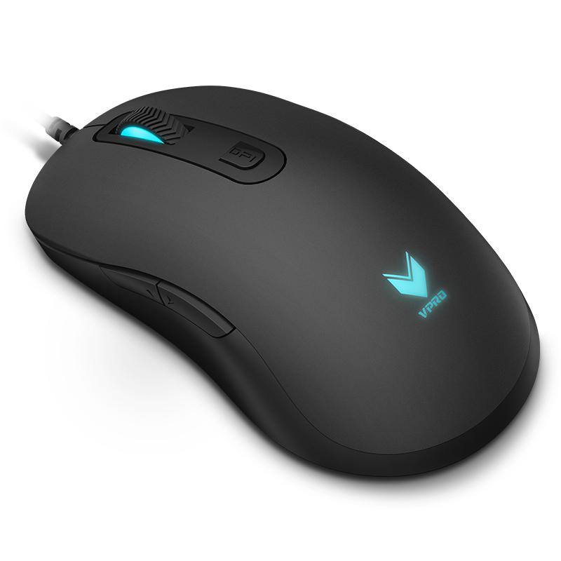 Wired Gaming Mouse with 3000 DPI and Glowing Scroll Wheel