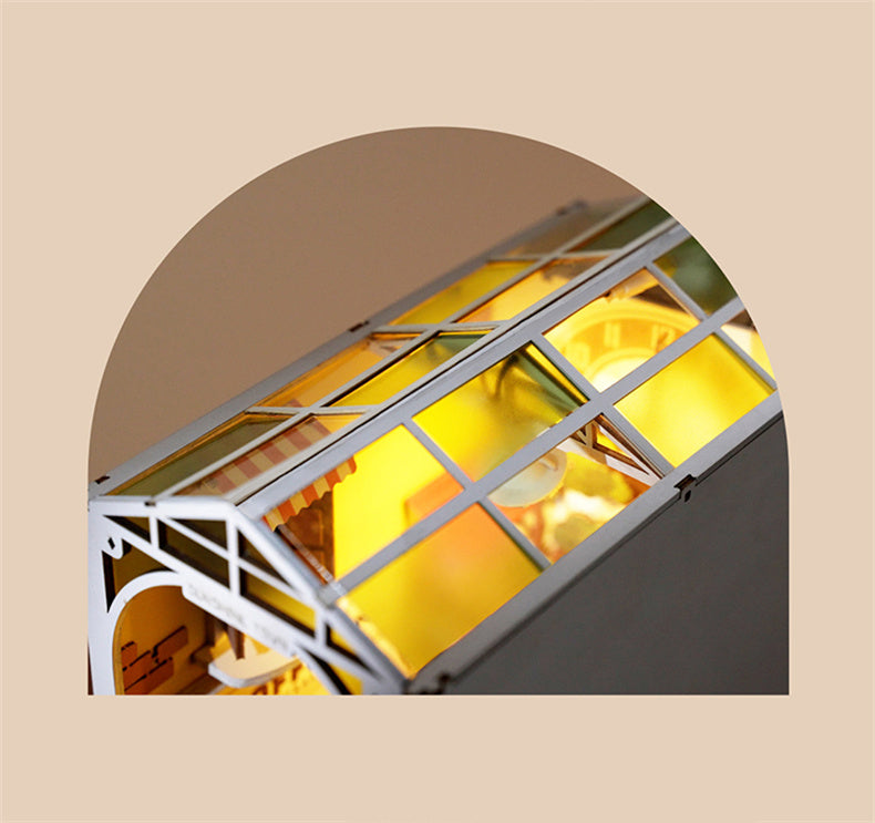 DIY Book Nook Insert: Glowing Magical Alley Display