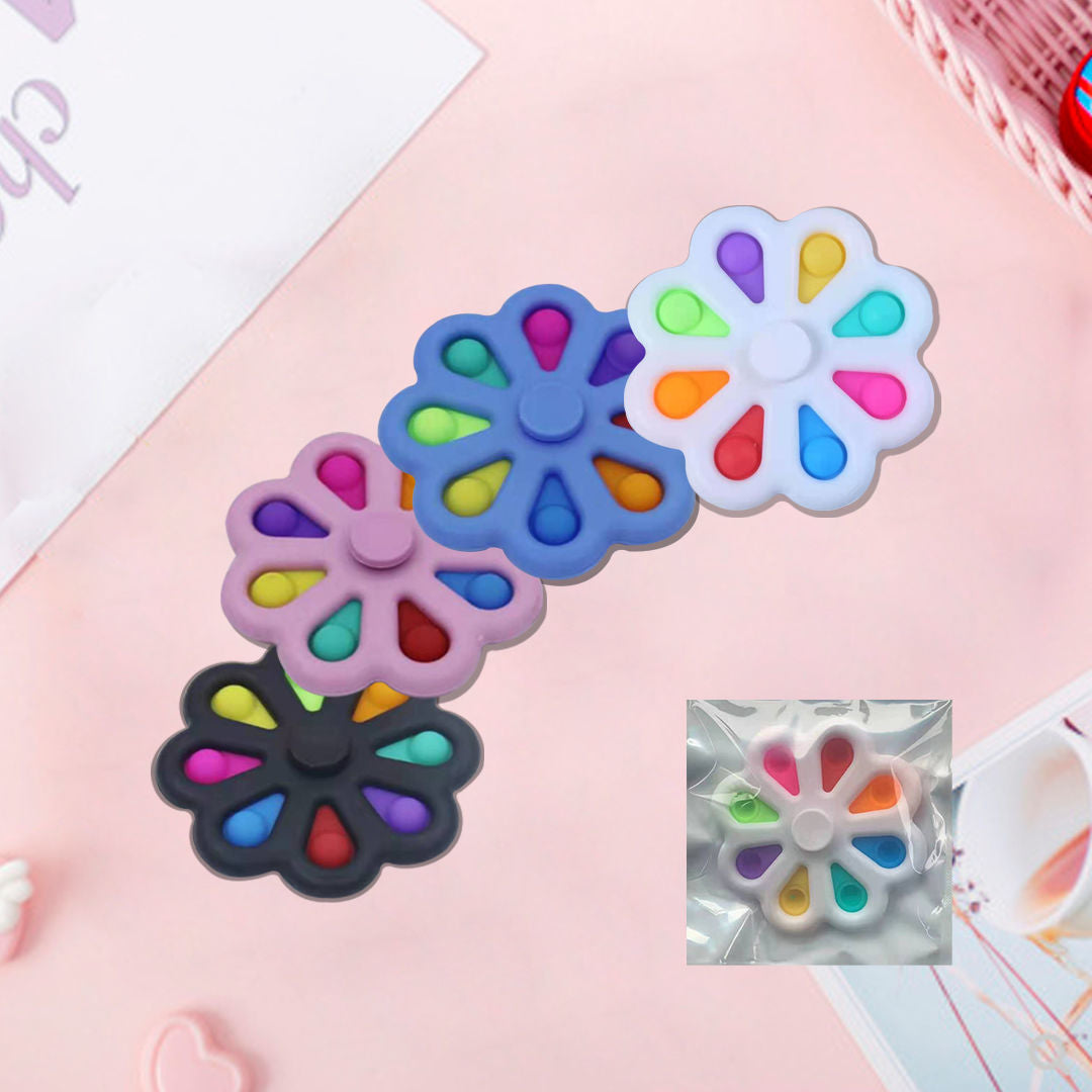 Flower Bubble Fidget Toy for Quiet Sensory Relief Anywhere
