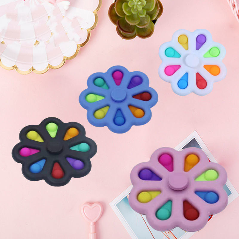 Flower Bubble Fidget Toy for Quiet Sensory Relief Anywhere