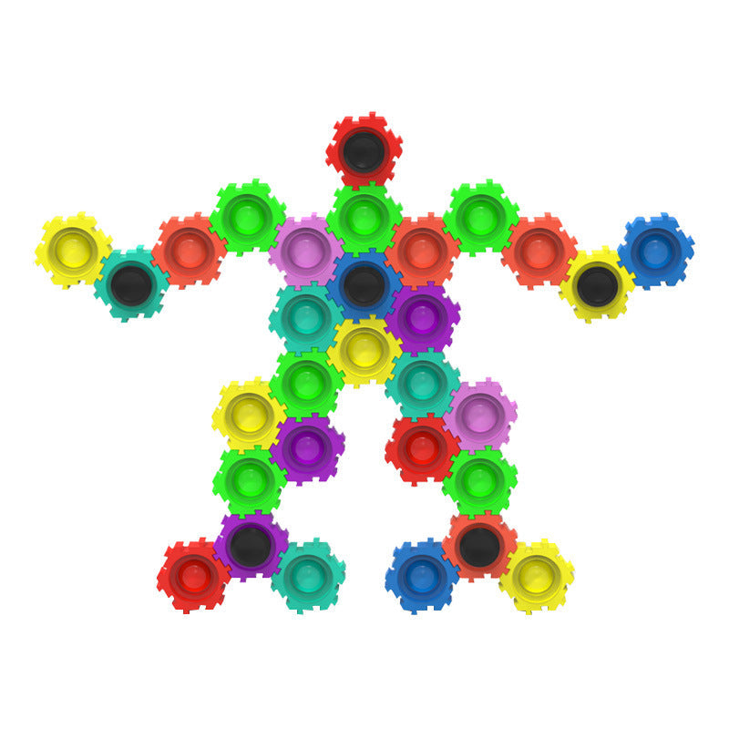 Building Block Fidget Toy for Screen-Free Creative Play