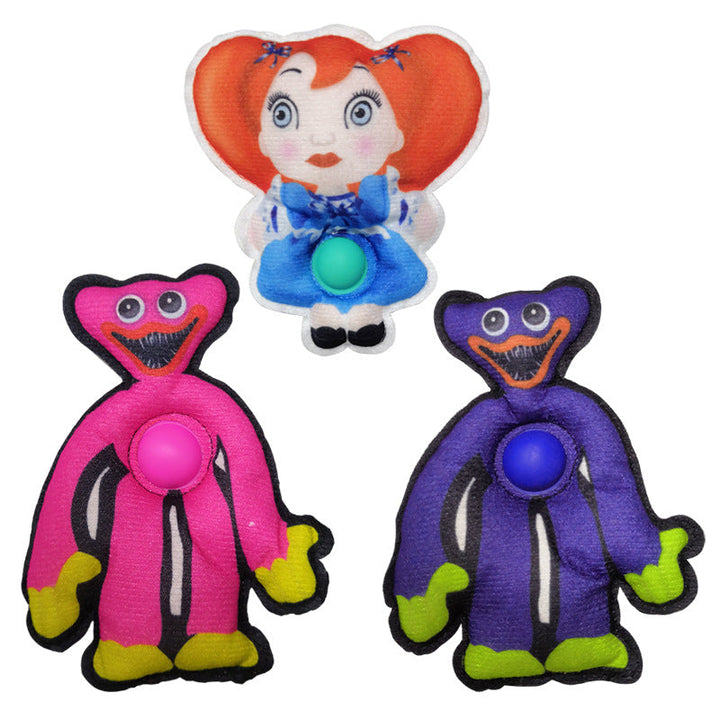 Plush Fidget Ornament Set for Tactile Stress Relief