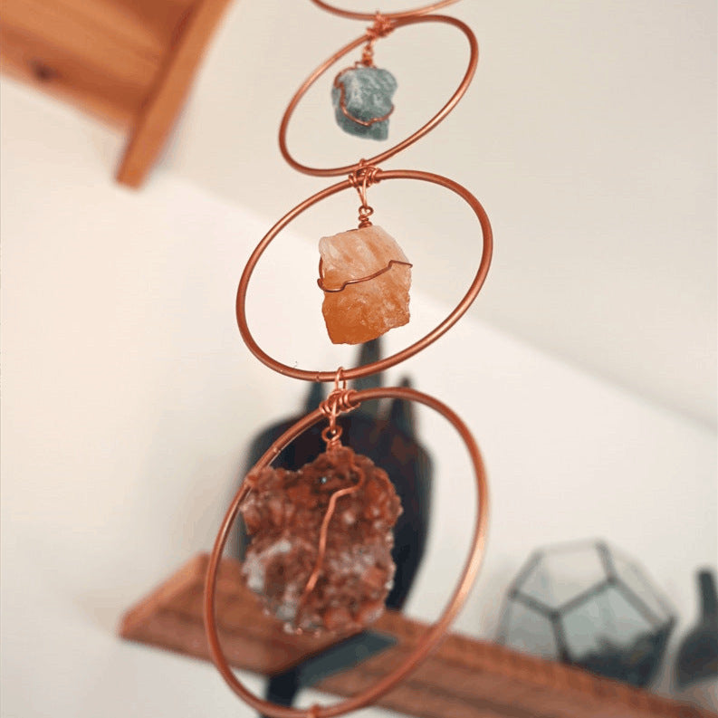Raw Crystal Wall Decor for Boho Natural Wall Texture