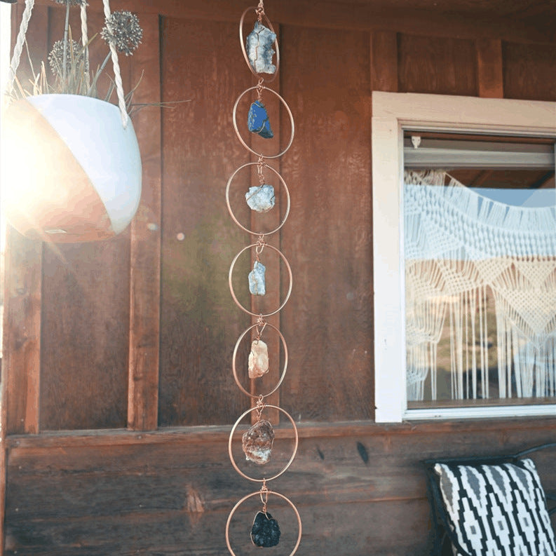 Raw Crystal Wall Decor for Boho Natural Wall Texture