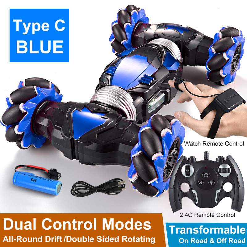 Remote Control Stunt Car With Gesture Control & Lights
