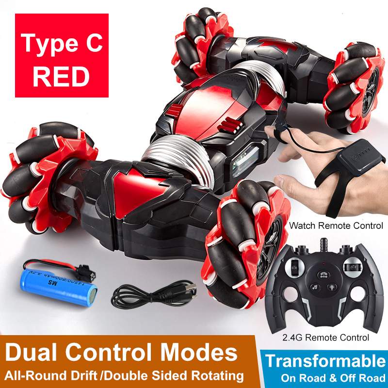 Remote Control Stunt Car With Gesture Control & Lights