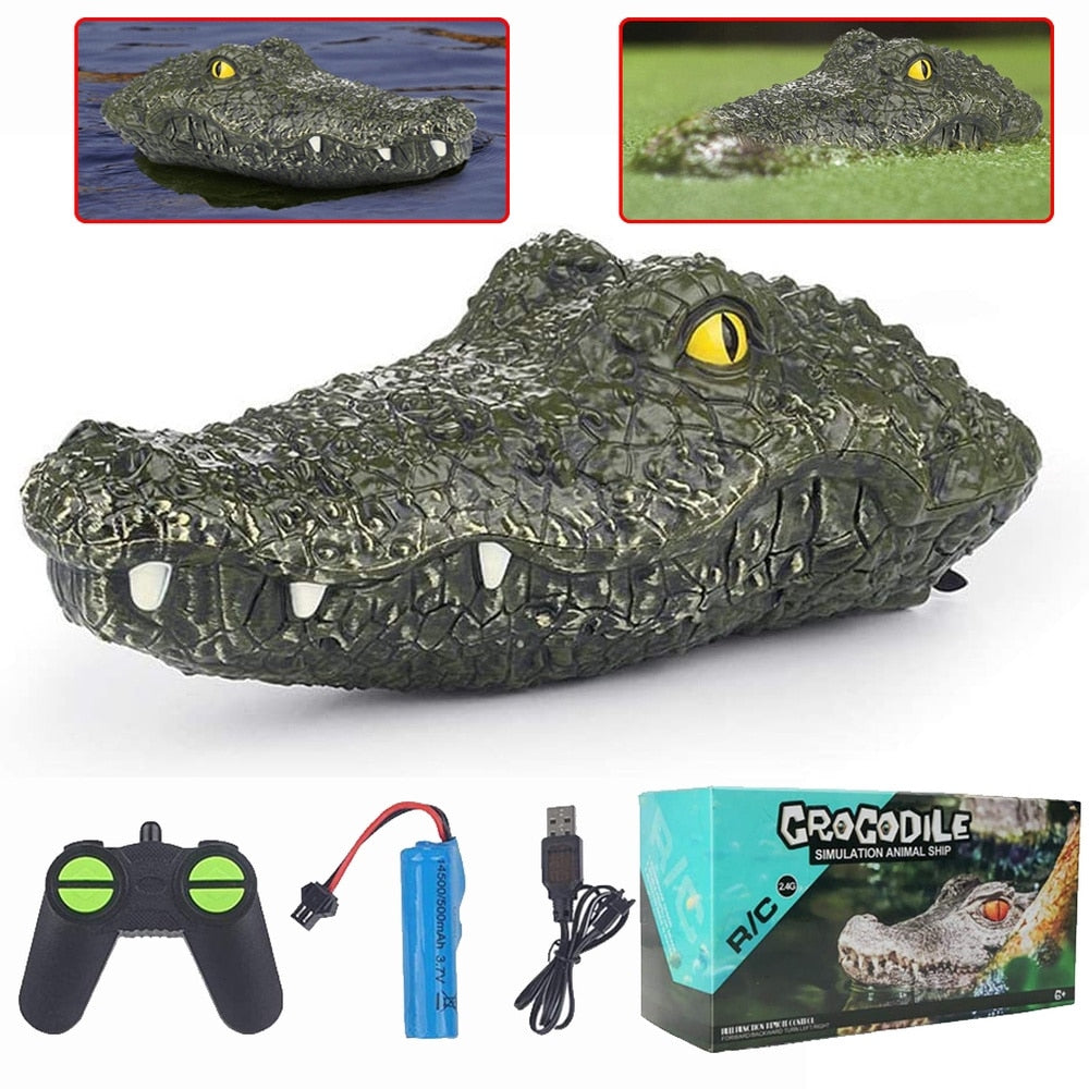 RC Crocodile Boat for Realistic Outdoor Water Play