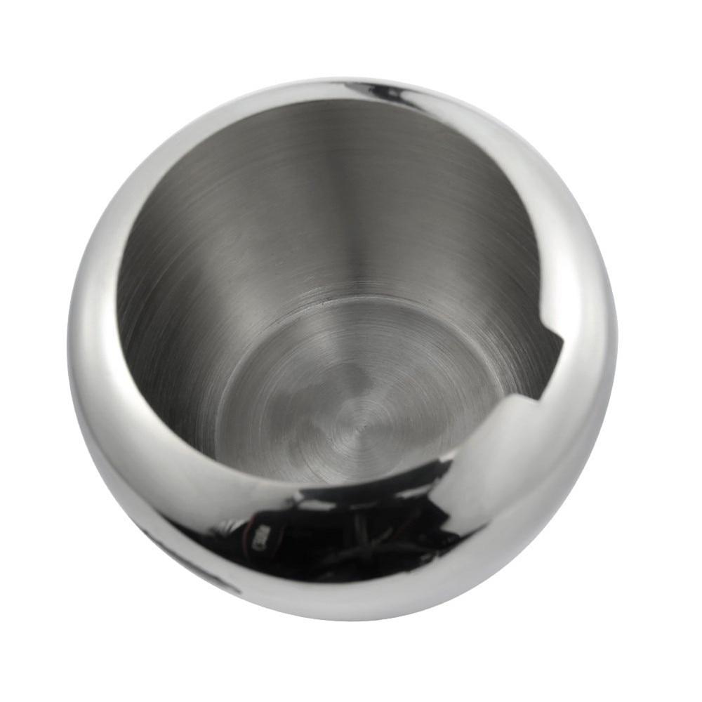Apple-Shaped Stainless Steel Sugar Bowl with Lid and Spoon
