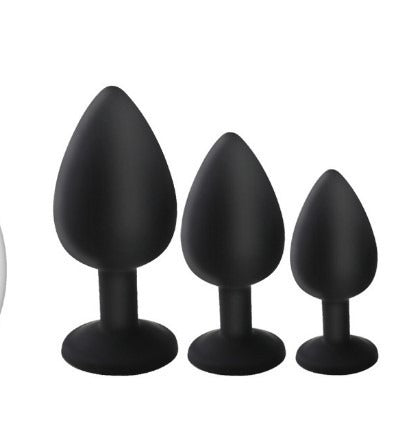 Rechargeable Anal Plug Set for Graduated Stimulation