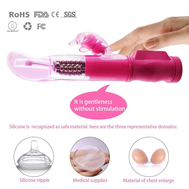 Rabbit Vibrator with 12 Modes for Customizable Pleasure