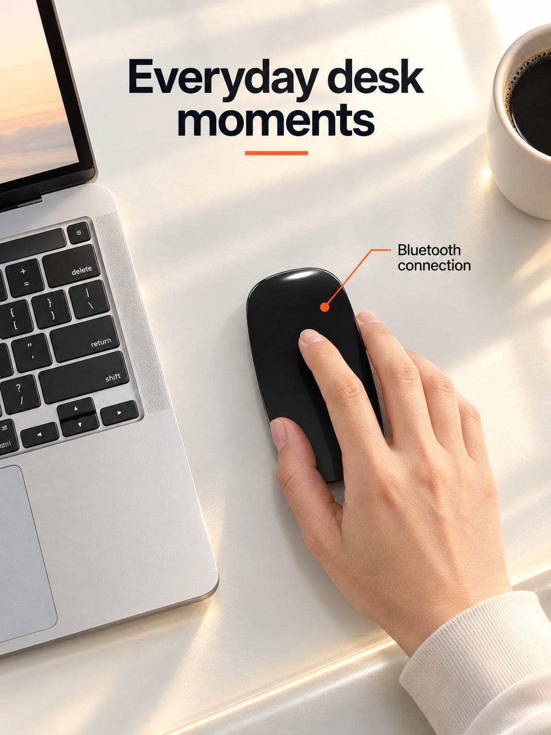 Rechargeable Bluetooth Mouse for Mac and Laptop
