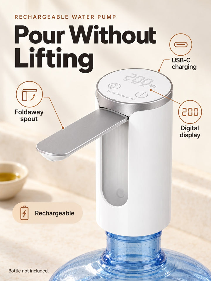 Rechargeable Electric Water Dispenser Pump for Bottles