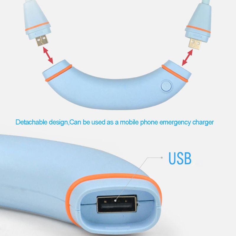 Rechargeable Hands-Free Neck Fan: 360° Airflow & 3 Speeds