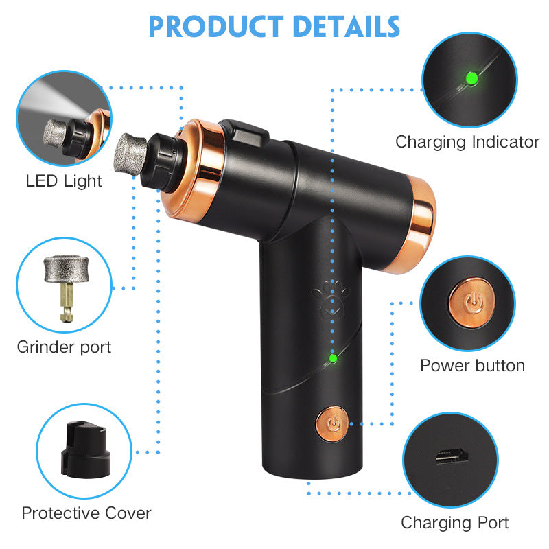 Rechargeable Pet Nail Grinder for Safer, Smoother Trims