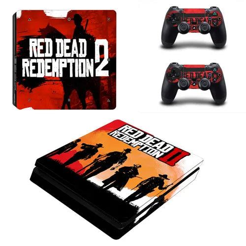 PS4 Slim Skin Sticker Red Dead Redemption 2 Set