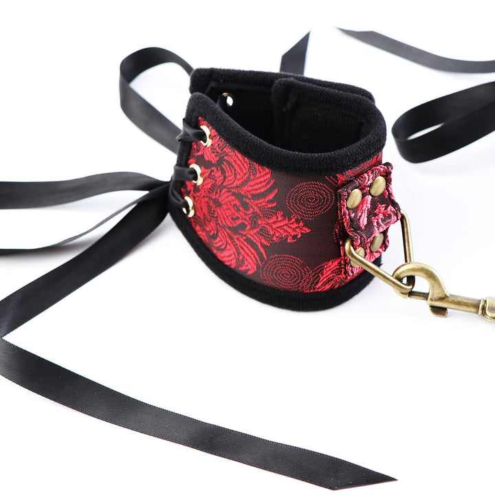 Ribbon Restraint Cuffs With Adjustable Satin Ties