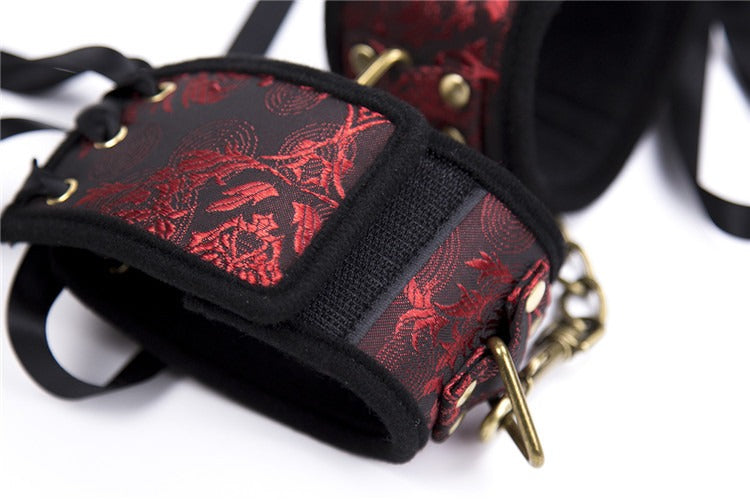 Ribbon Restraint Cuffs With Adjustable Satin Ties