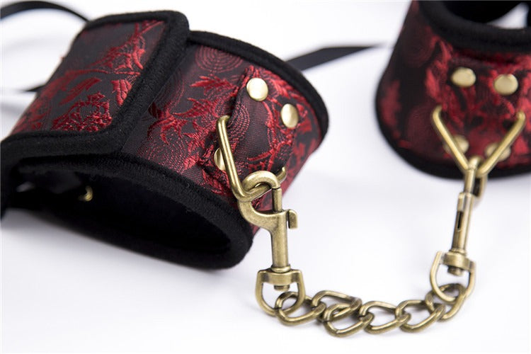 Ribbon Restraint Cuffs With Adjustable Satin Ties