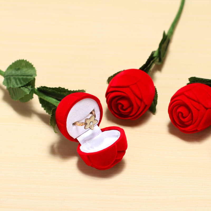 Rose Ring Box for a Romantic Engagement Proposal Reveal