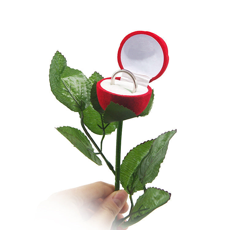Rose Ring Box for a Romantic Engagement Proposal Reveal