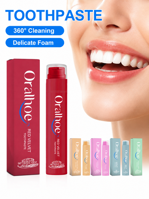 Red Velvet Toothpaste — 360° Cleaning & Delicate Foam