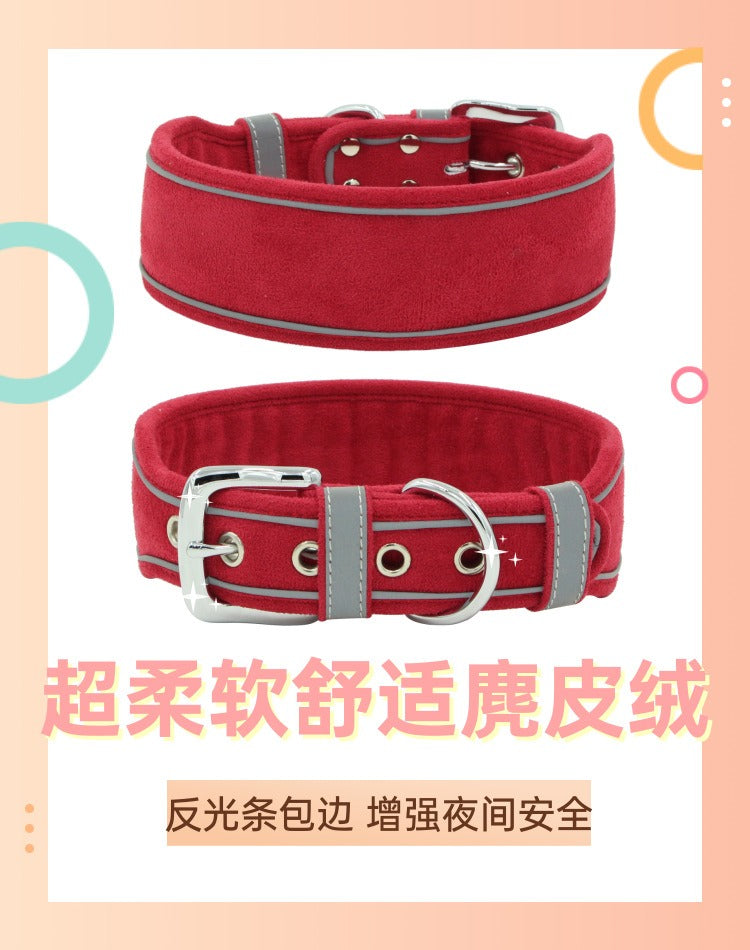 Reflective Rhinestone Dog Collar for Glamorous Walks