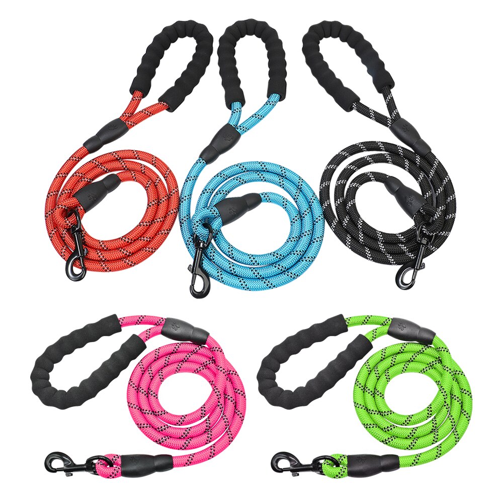 Reflective Dog Leash with Padded Handle for Safer Walks